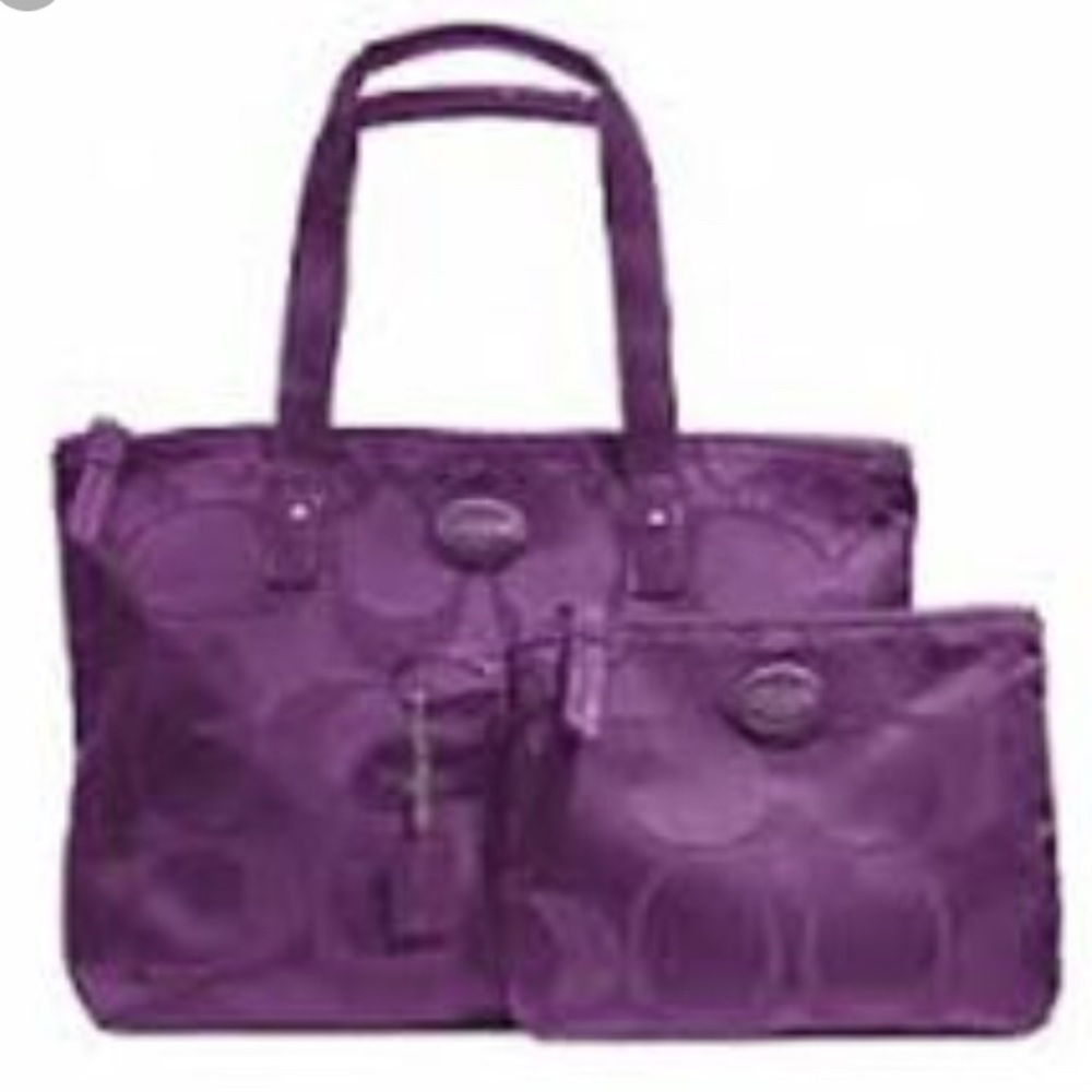 Coach Nylon Getaway Tote